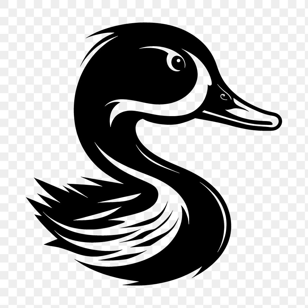 PNG Duck animal bird logo.