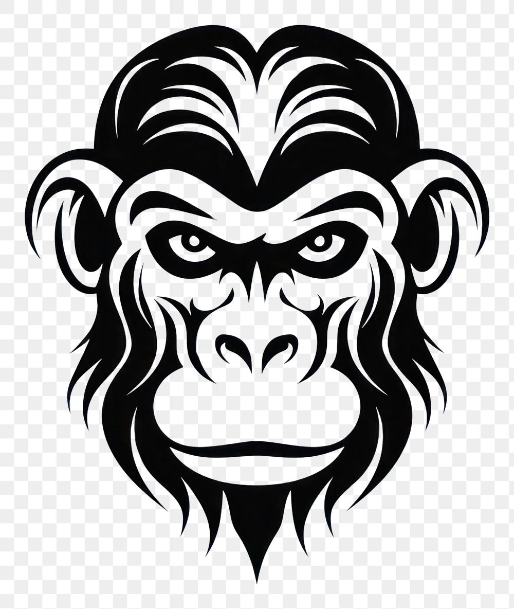 PNG Monkey animal mammal logo.
