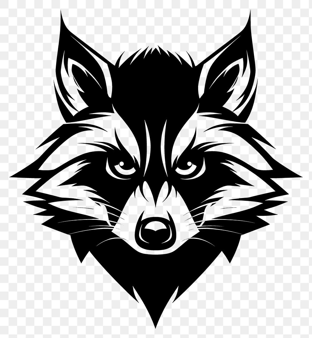 PNG Raccoon animal mammal logo.