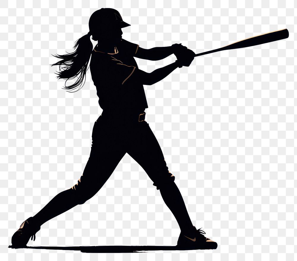 PNG Softball athlete silhouette clip art softball sports adult.