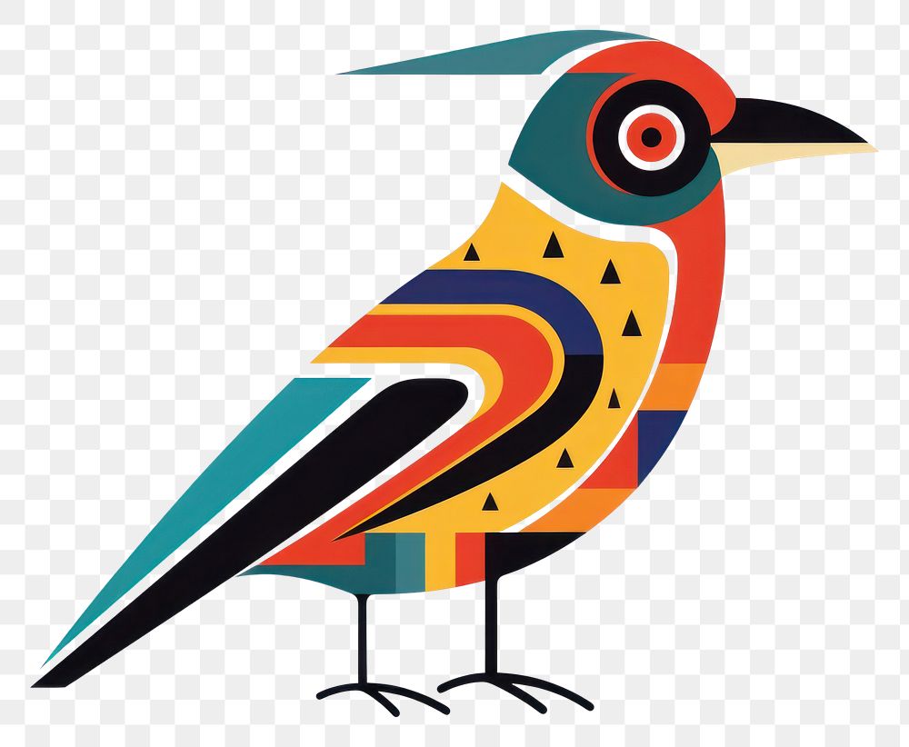 PNG  Vector bird impressionism art animal beak.