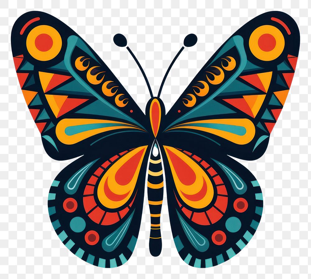 PNG  Vector butterfly impressionism insect art white background.
