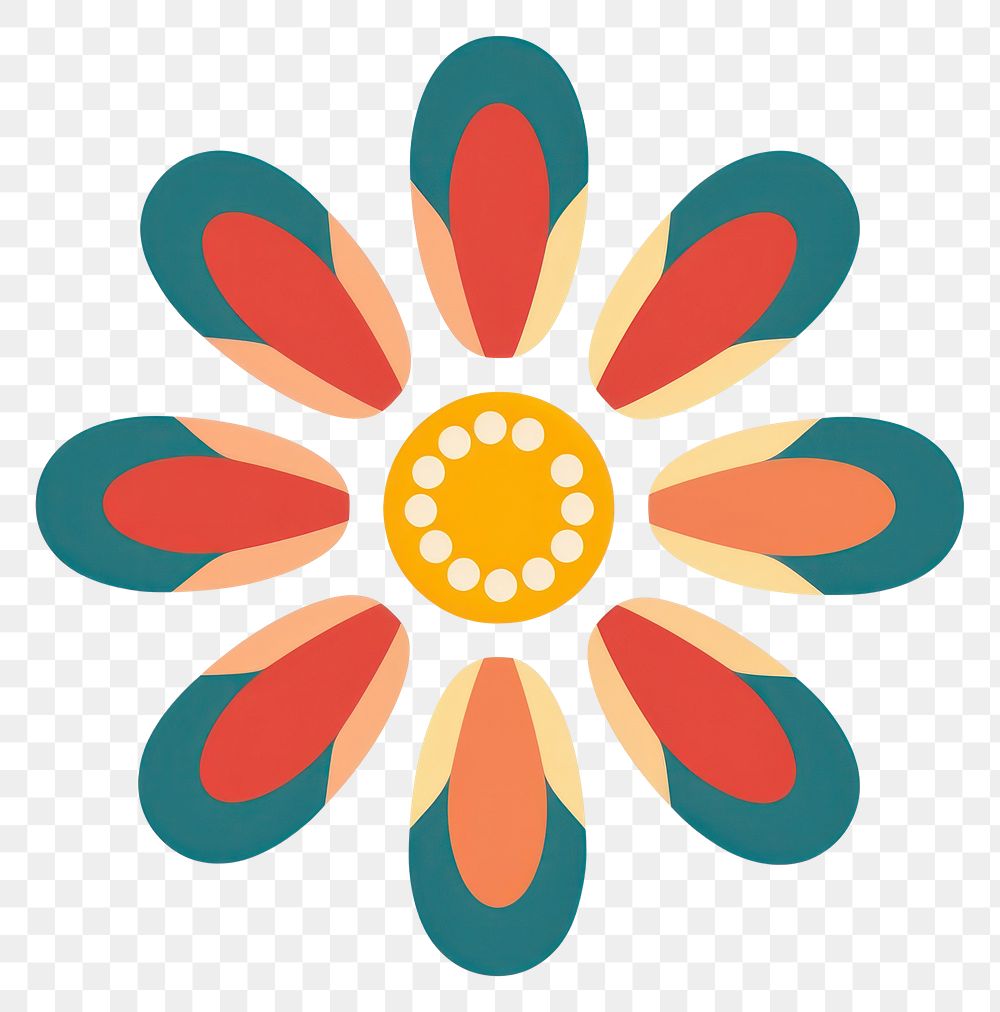 PNG  Vector daisy impressionism pattern flower art.