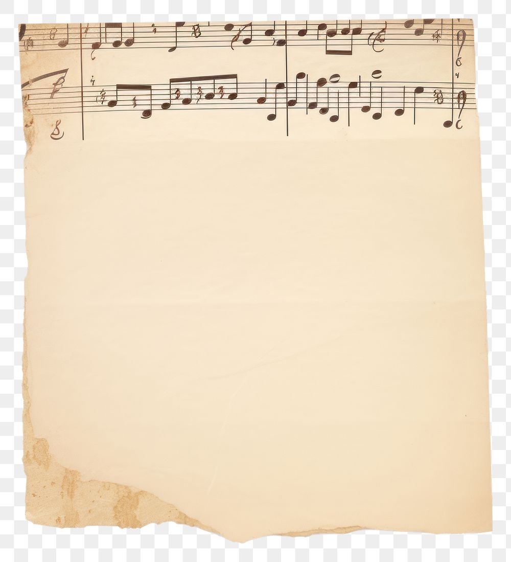 PNG Music note ripped paper text backgrounds page.