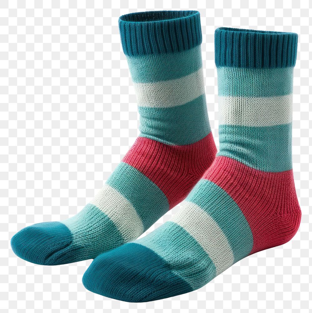 PNG Pair of sock relaxation turquoise fracture.