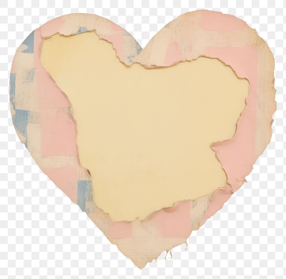 PNG Pastel heart ripped paper backgrounds white background creativity.