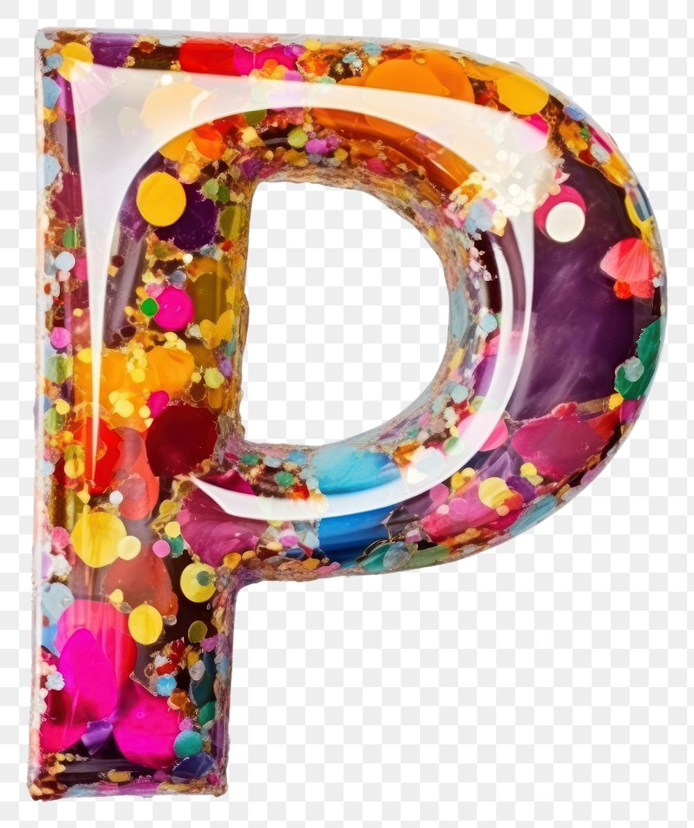 PNG Glitter letter P shape text white background.