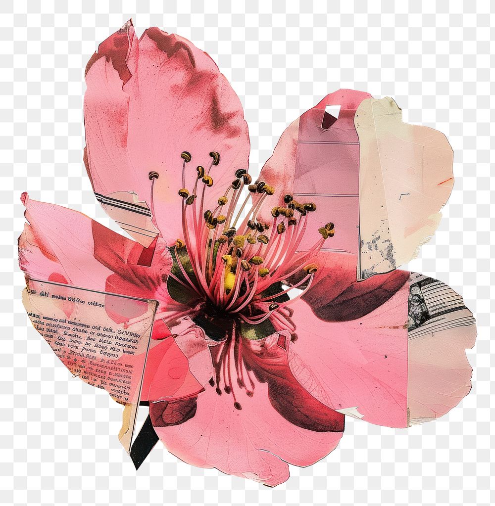 PNG Pink flower shape blossom petal plant