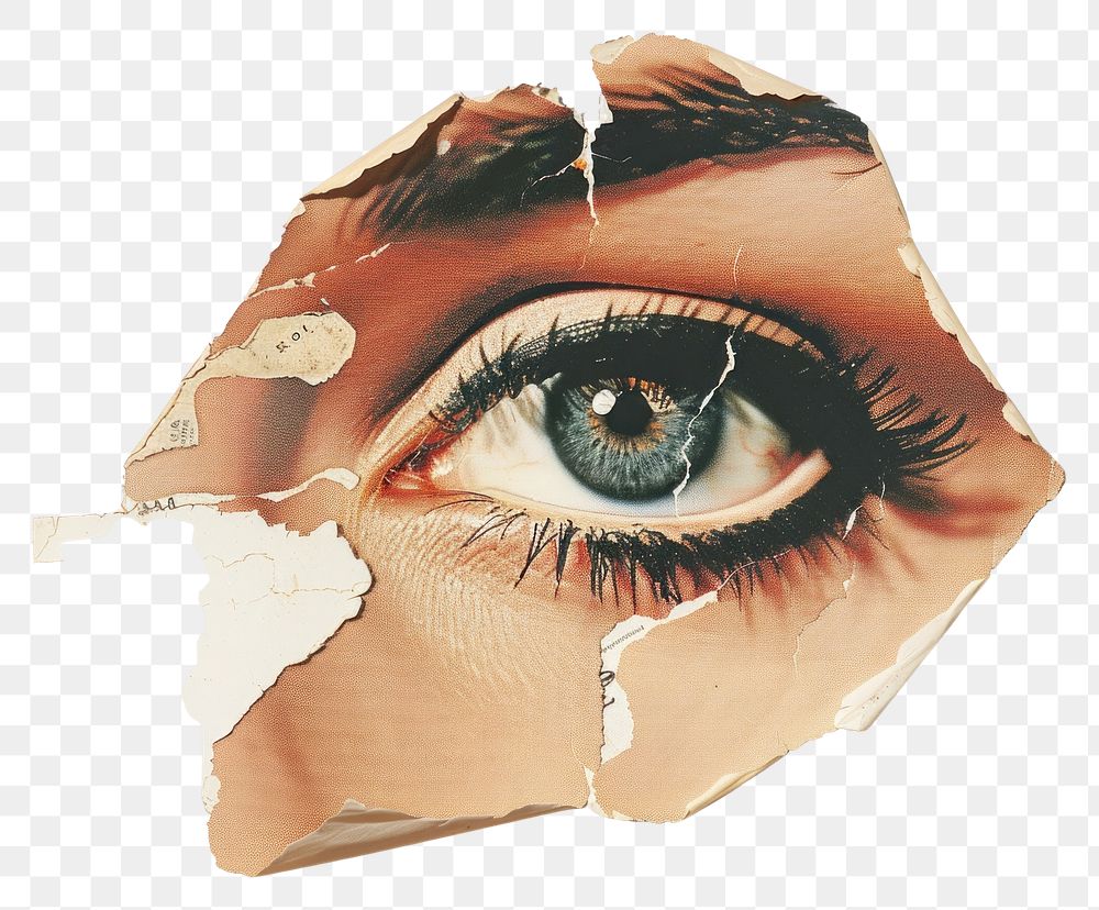 PNG Eye collage cutouts painting art creativity