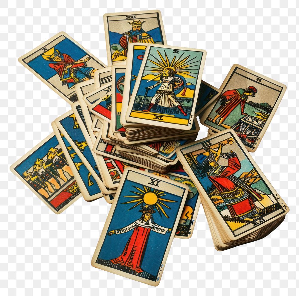 PNG Tarot cards game representation creativity.