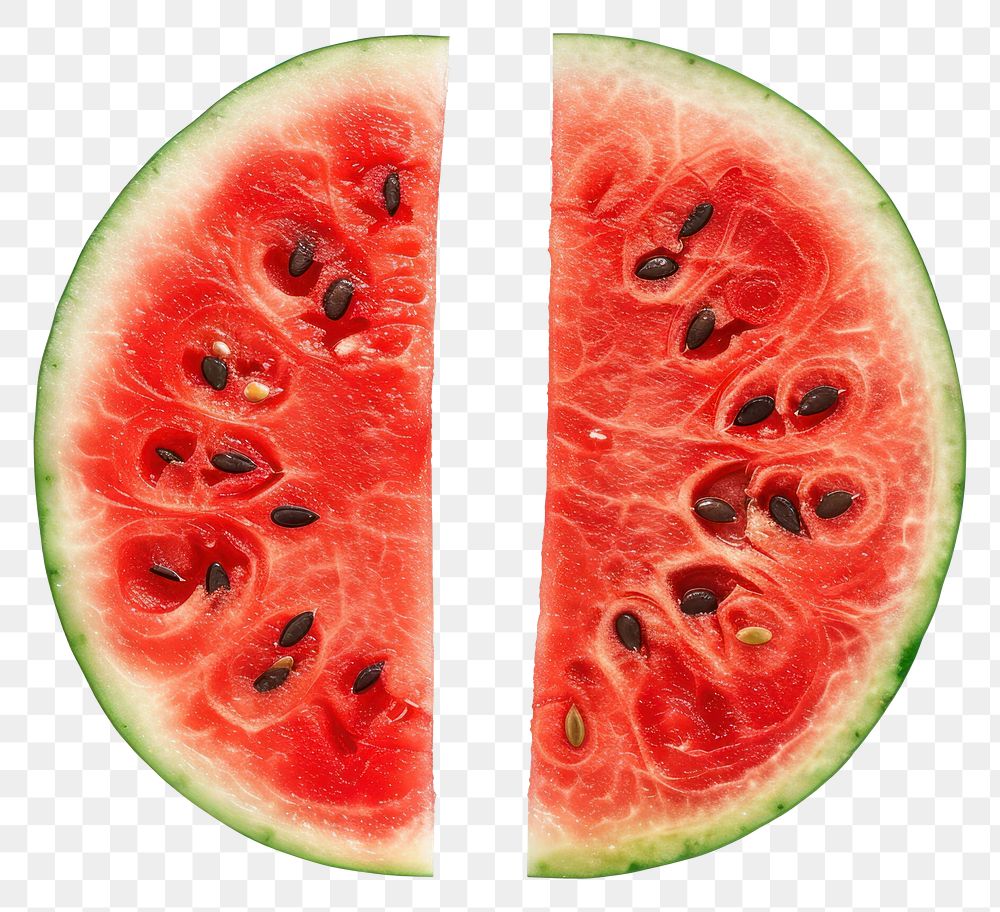 PNG Watermelon halved fruit plant food white background.