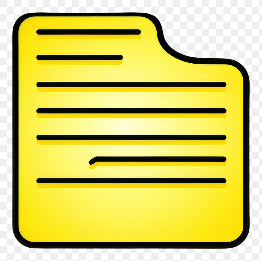 PNG File folder icon yellow line logo.