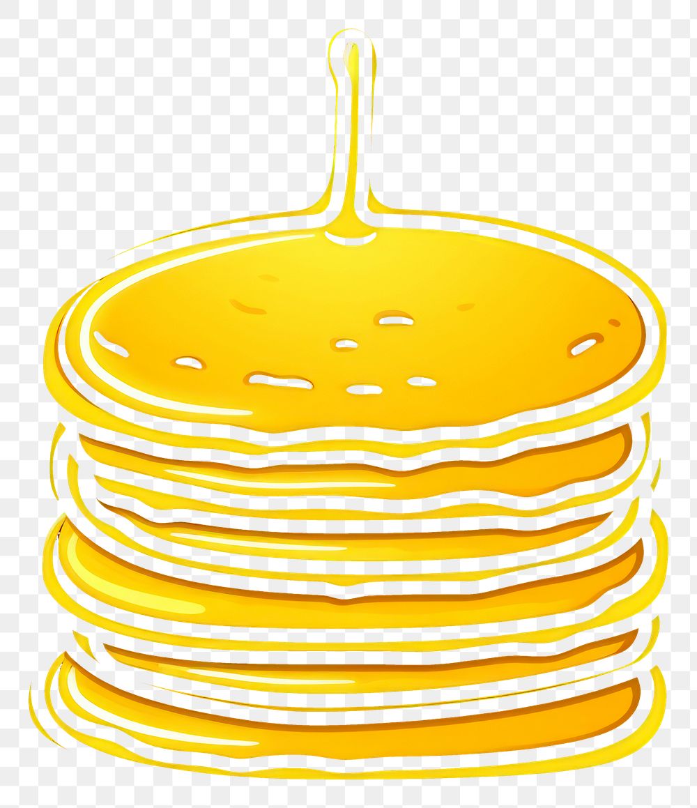 PNG Pancake icon yellow night food.