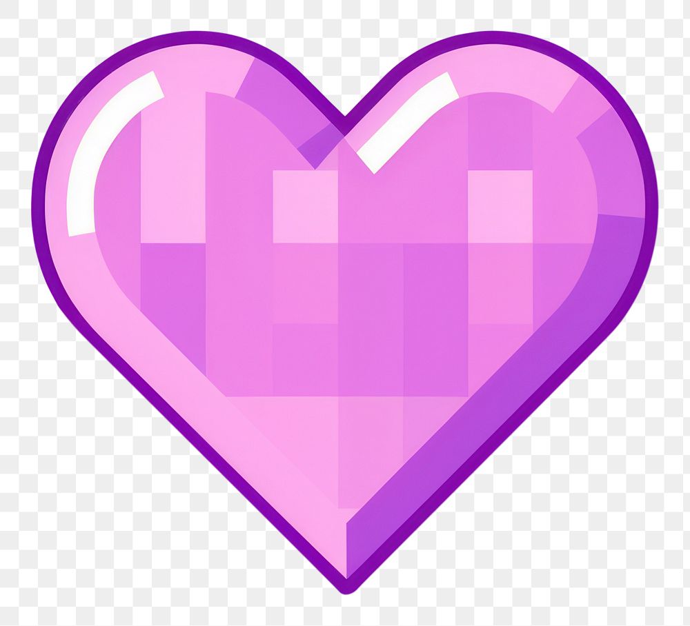PNG Heart purple shape lavender.