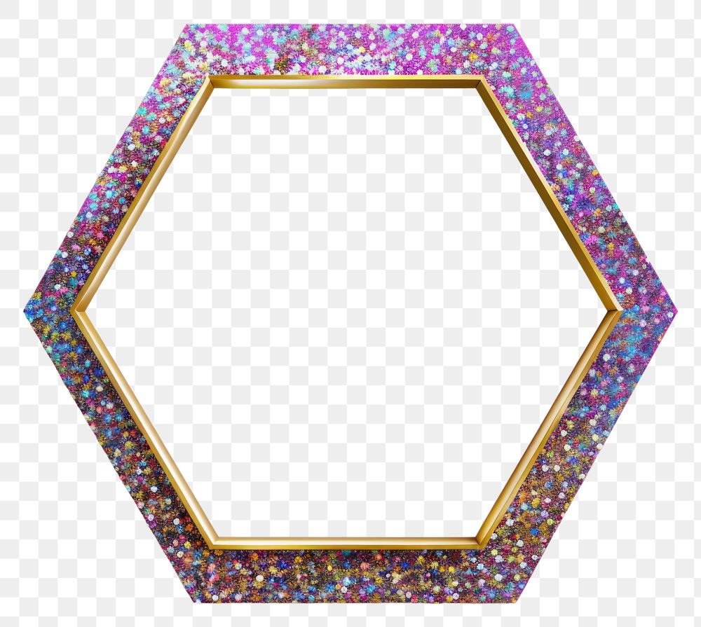 Frame glitter hexagon shape accessories blackboard accessory.