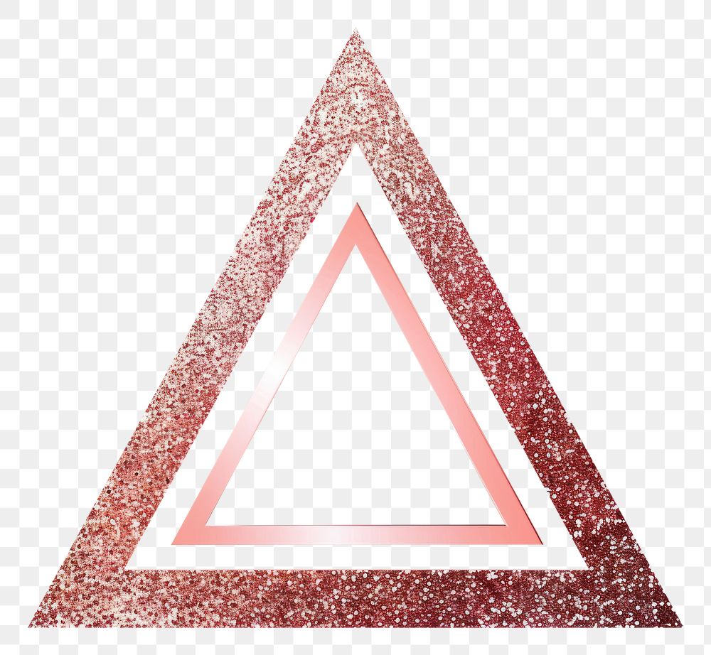 Frame glitter Triangle shape triangle.