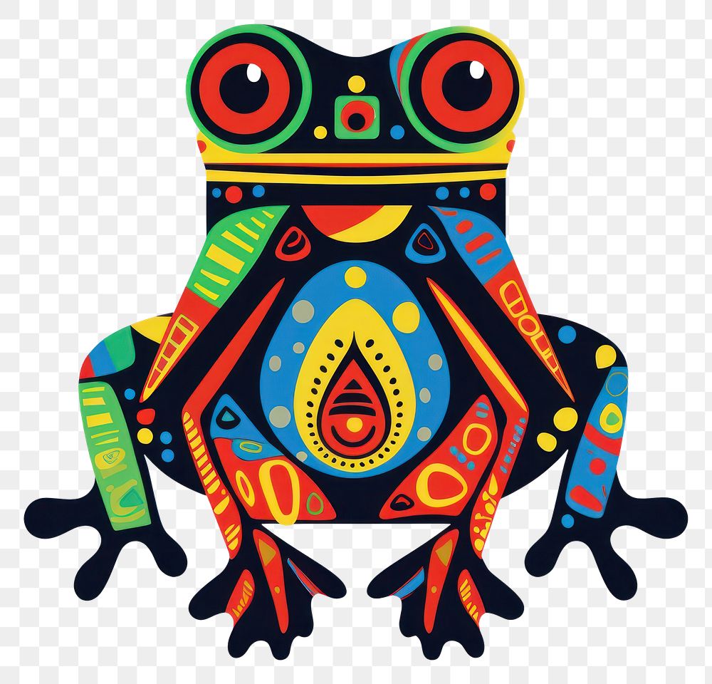 PNG  Vector frog impressionism art illustrated amphibian.