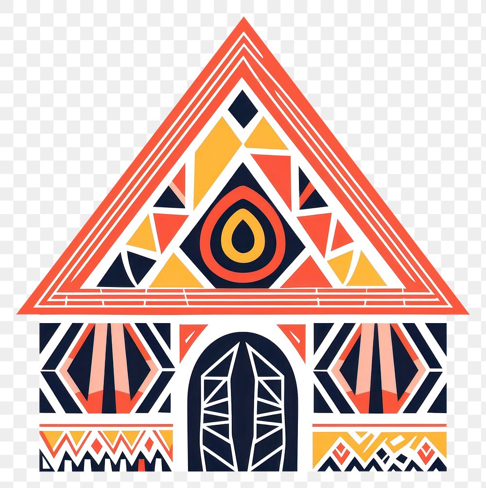 PNG  Vector house impressionism art triangle.