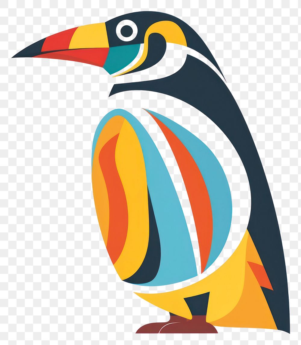 PNG  Vector penguin impressionism animal shark bird.