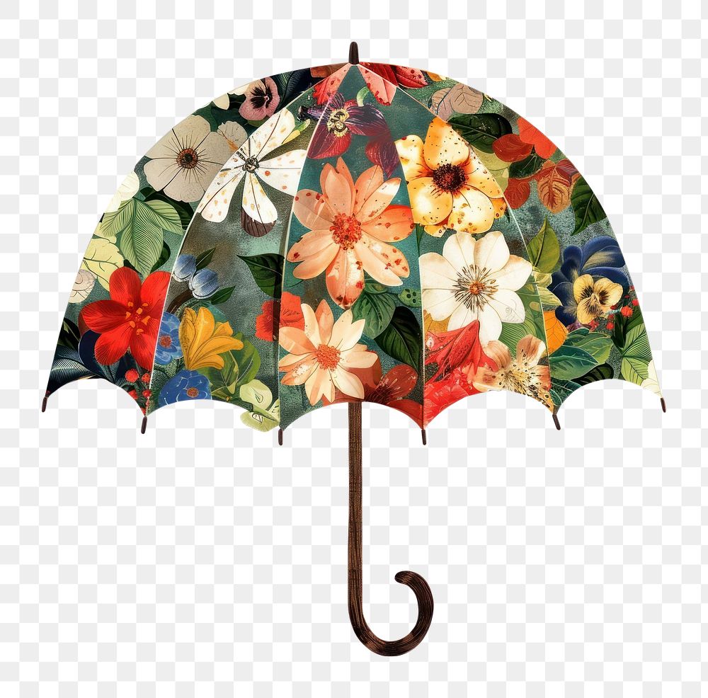 PNG Flower Collage Umbrella umbrella canopy.