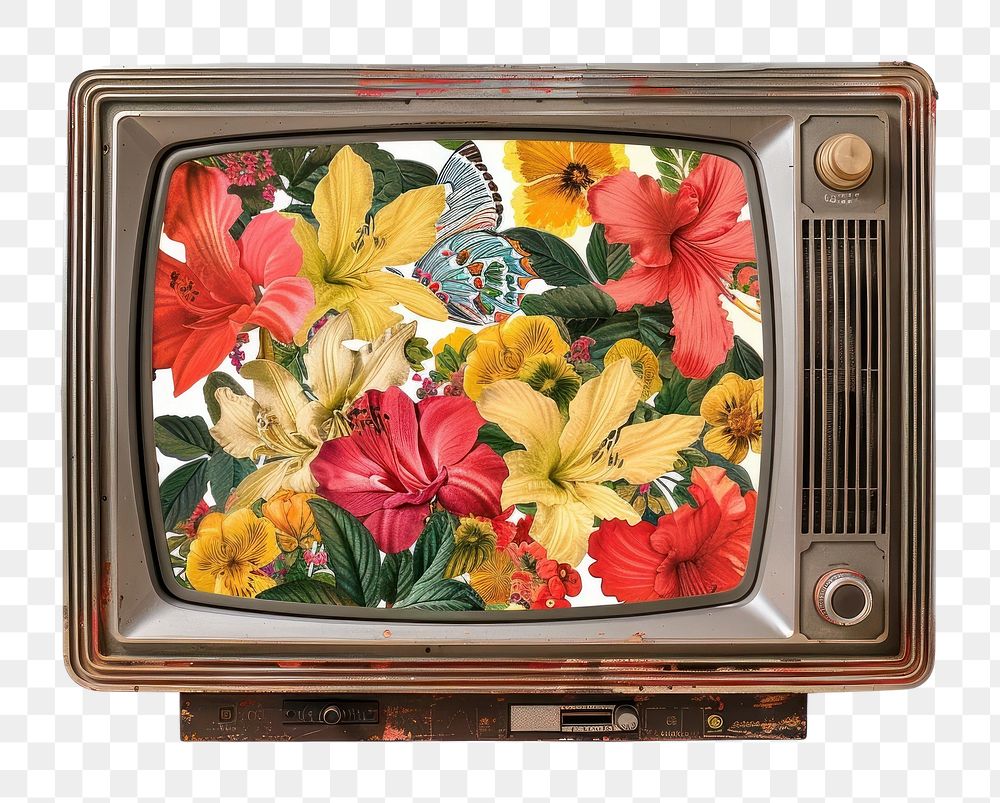 PNG Flower Collage TV electronics television appliance.