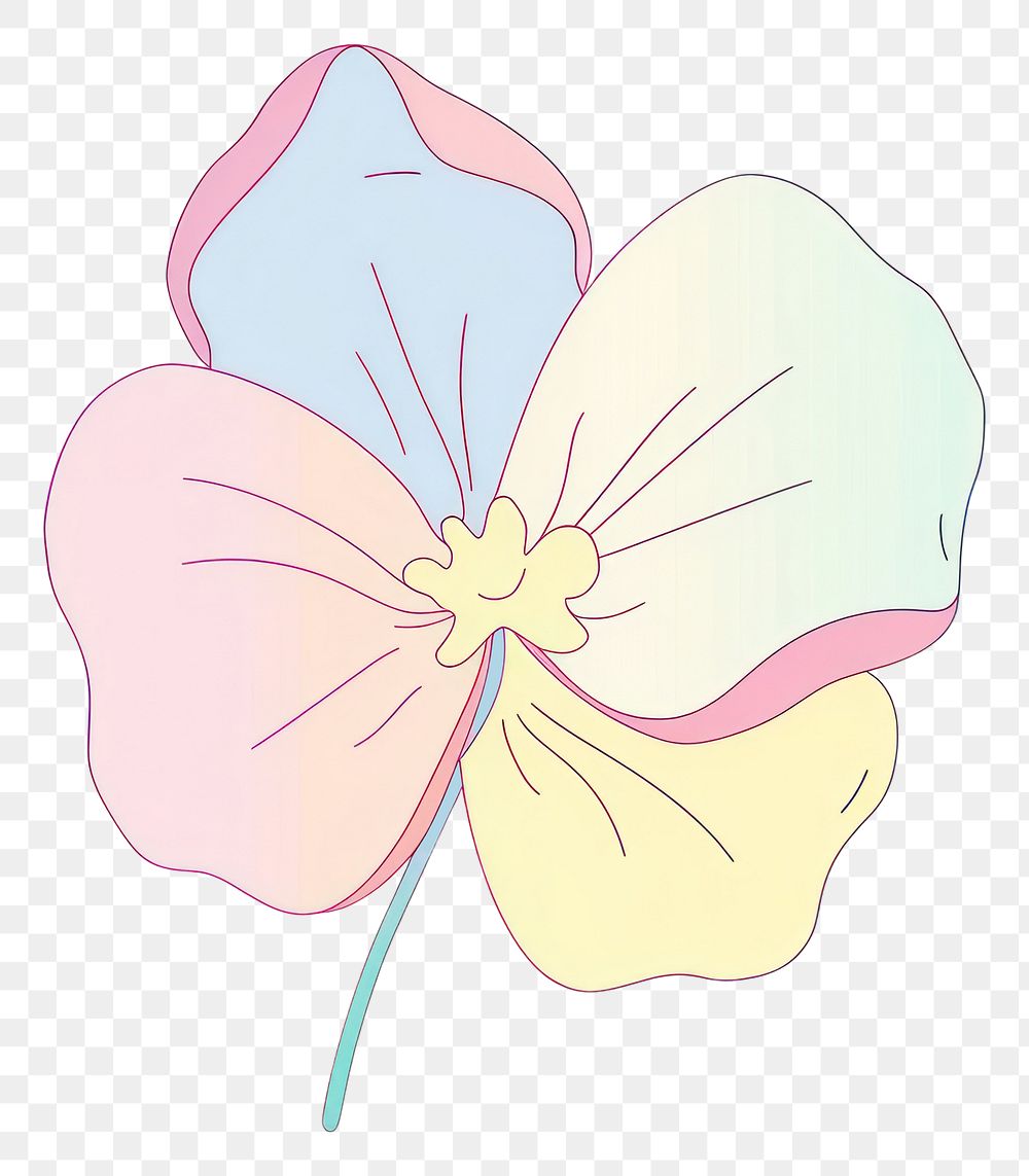 PNG  Screen printing sticker flower blossom anemone anther.