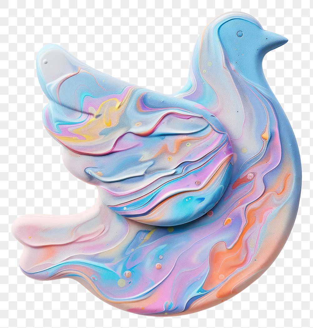 PNG  Acrylic pouring Dove accessories accessory ornament.