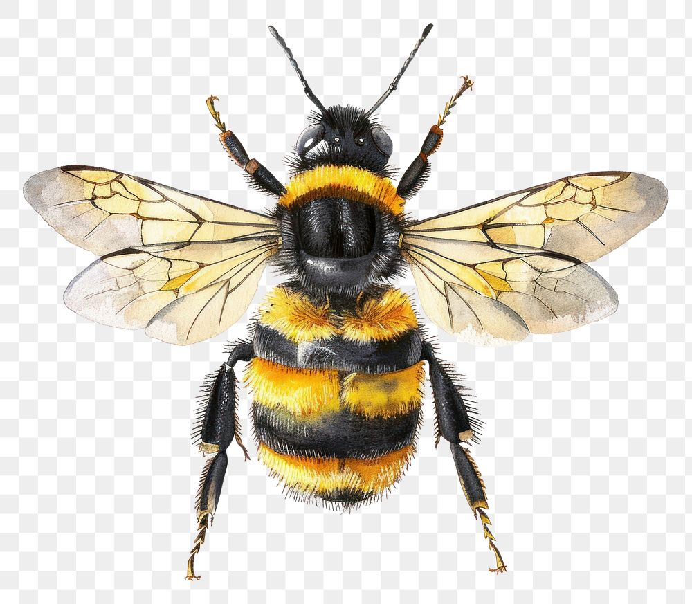 PNG  Bee invertebrate bumblebee andrena.