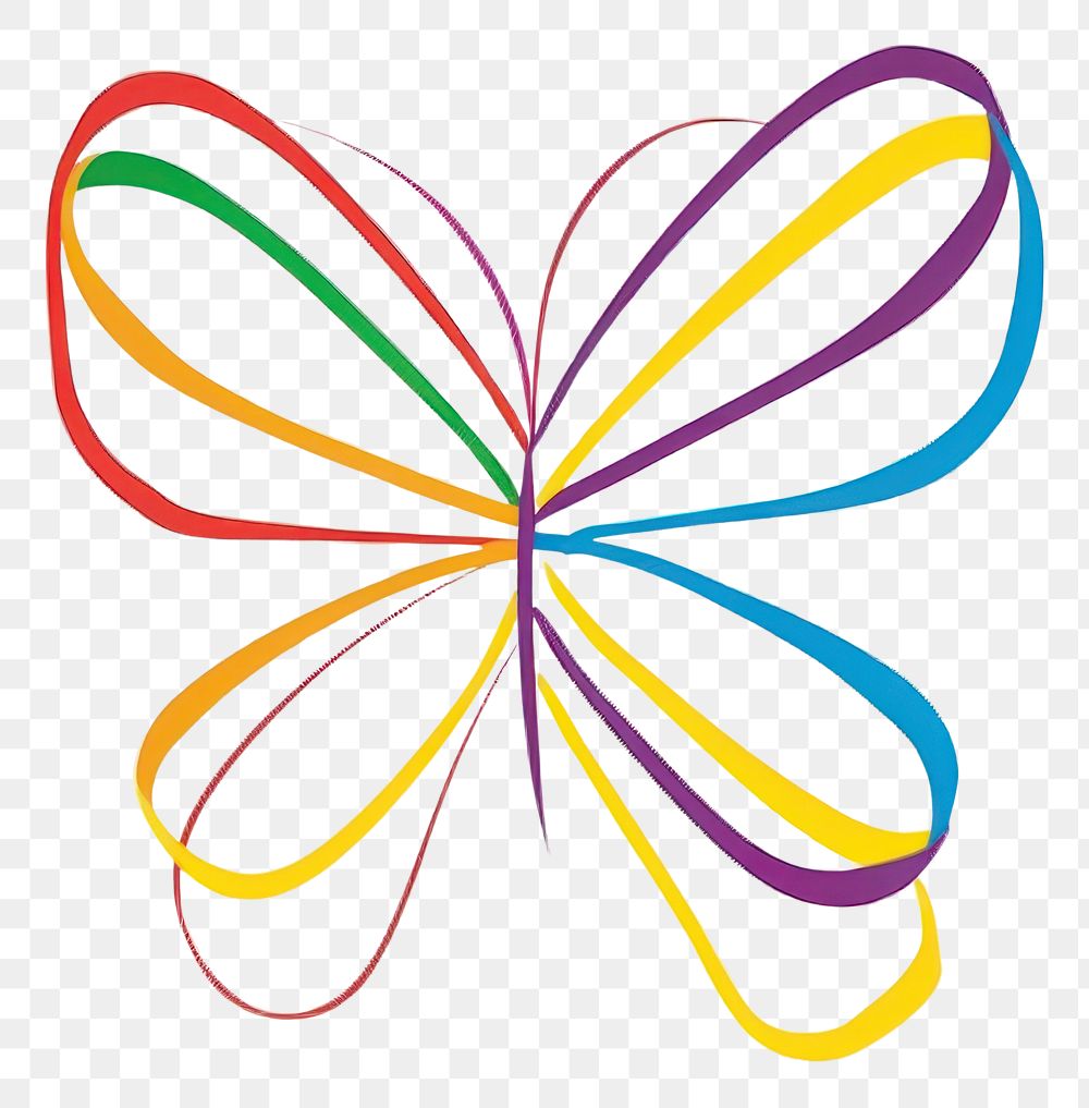 PNG  Minimalist symmetrical butterfly art graphics dynamite.
