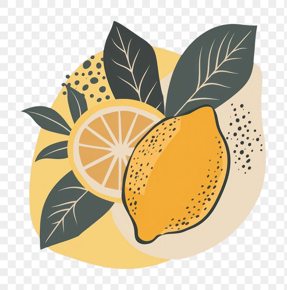 Boho lemon logo produce jacuzzi fruit.