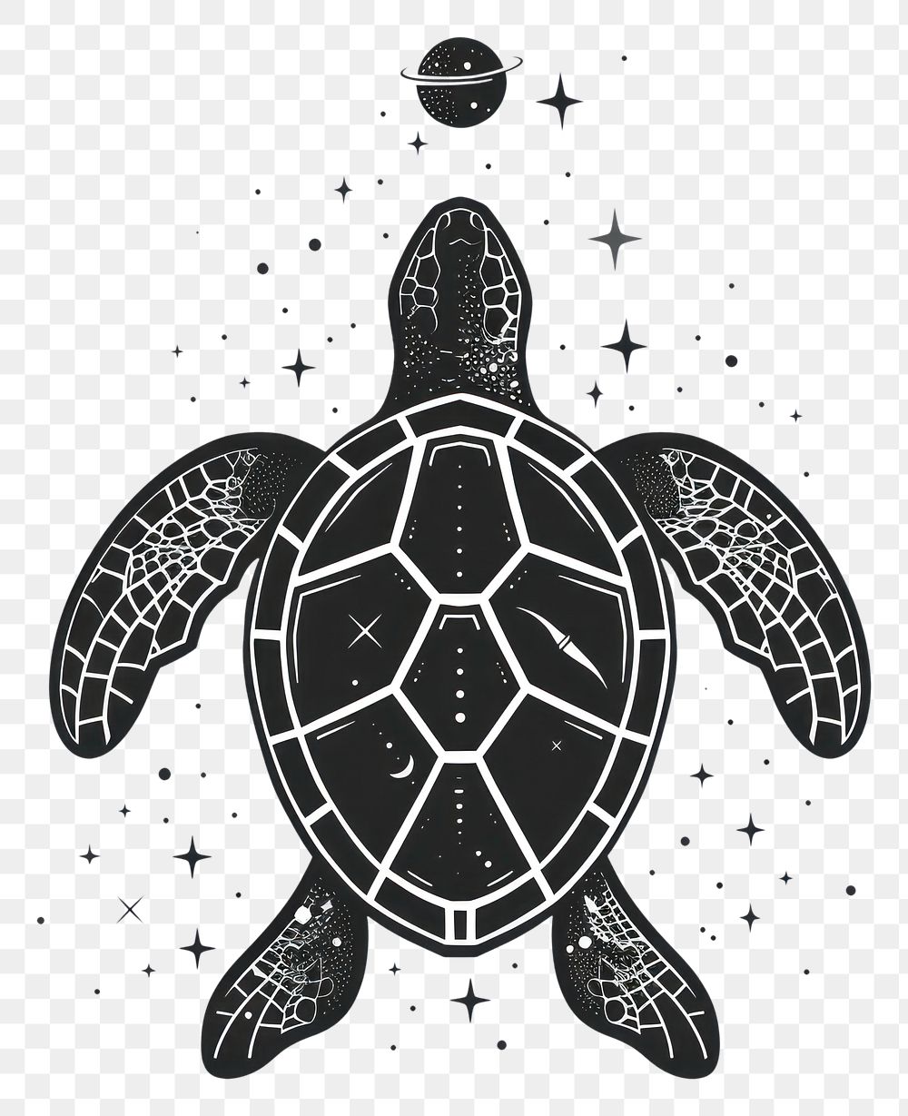 PNG Surreal aesthetic turtle logo tortoise reptile animal.