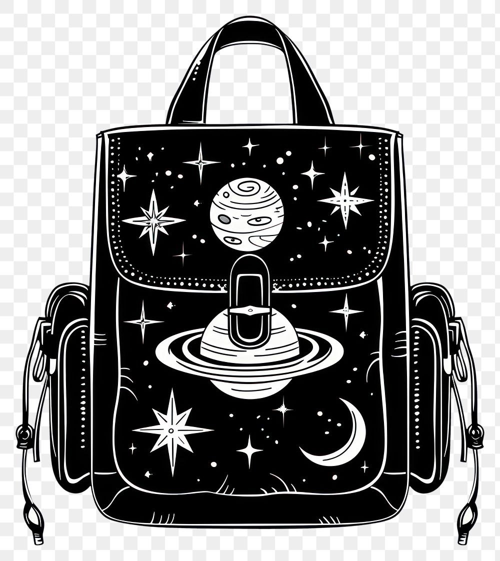 PNG Surreal aesthetic school bag logo accessories accessory handbag.