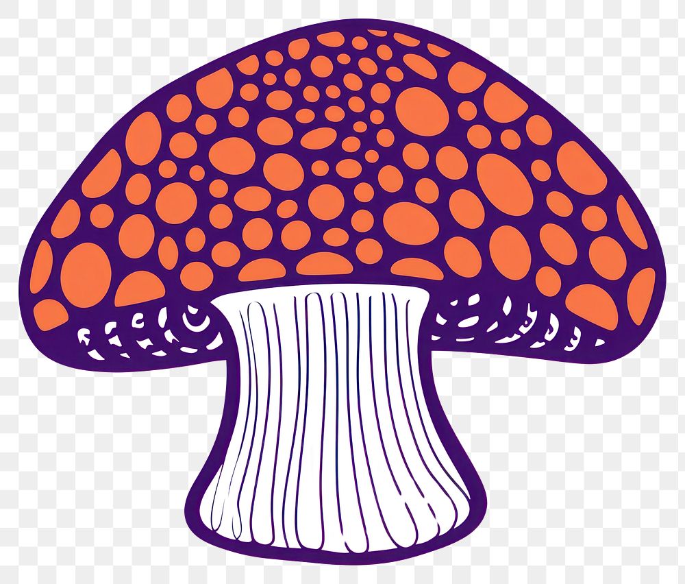 PNG A vector graphic of mushroom illustrated appliance drawing.