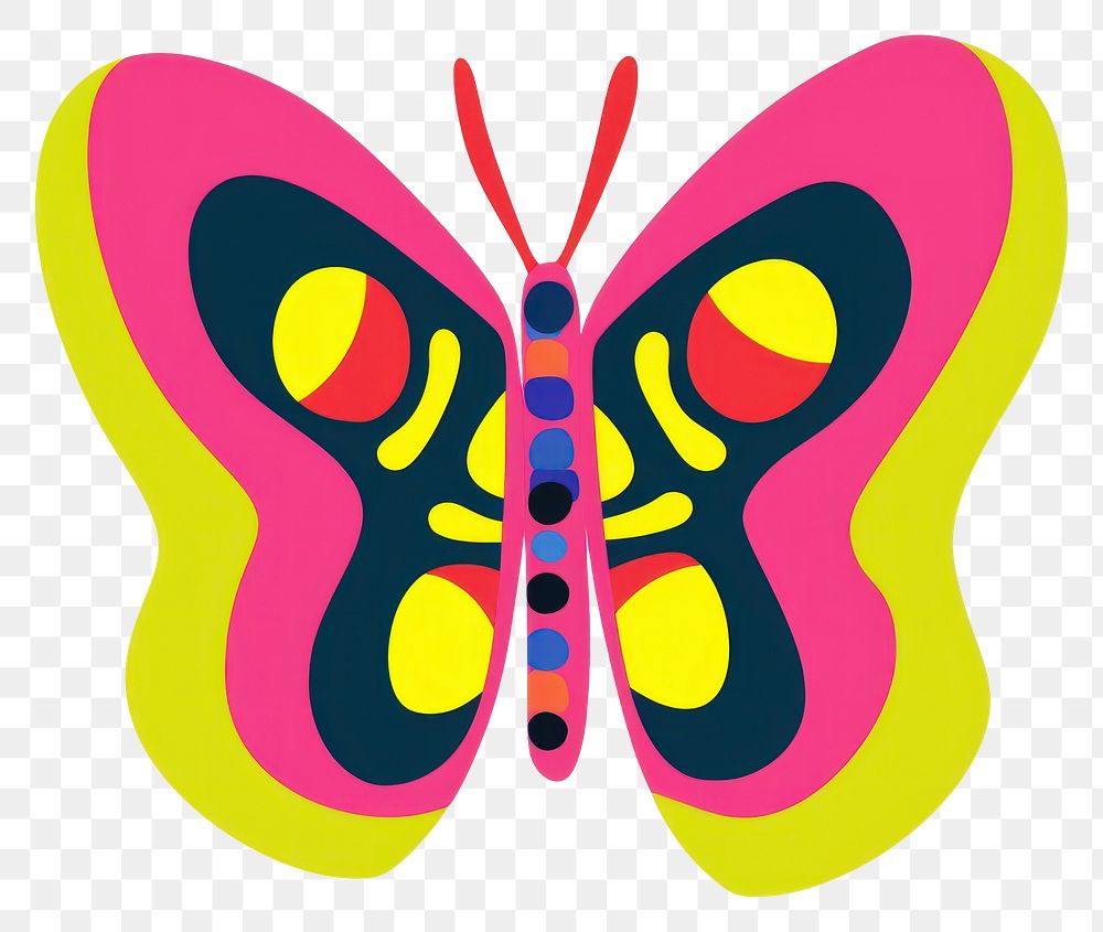 PNG A vector graphic of butterfly art smoke pipe.