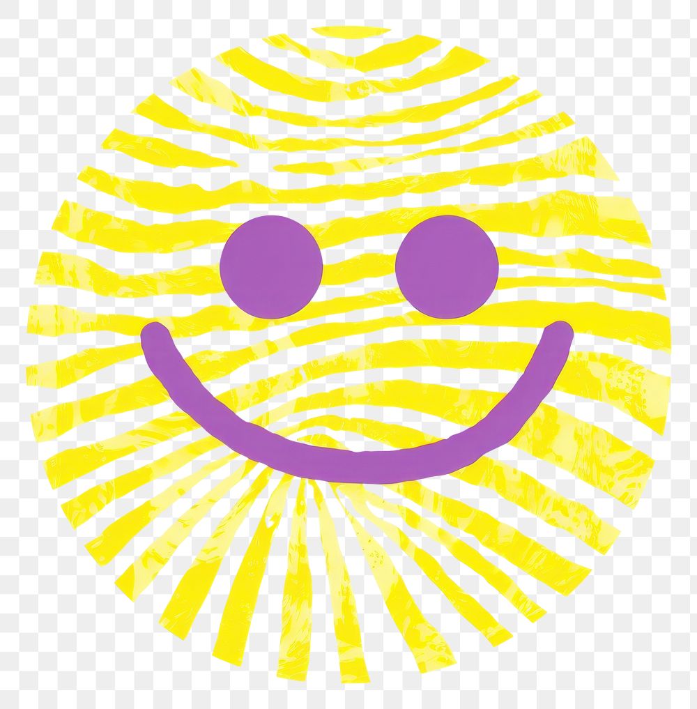 PNG A vector graphic of smiley face purple logo art.