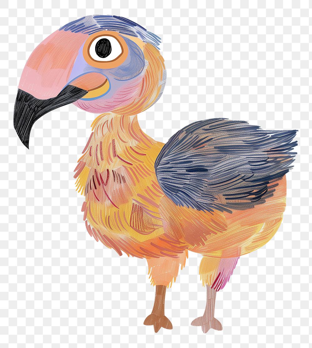 Dodo bird png wild animal digital art, transparent background