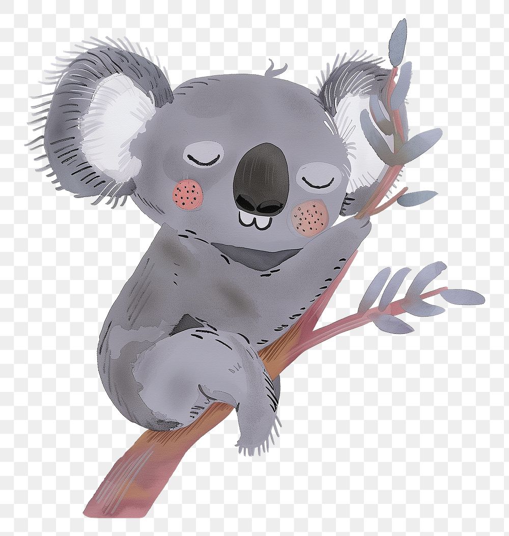 Koala png wild animal digital art, transparent background