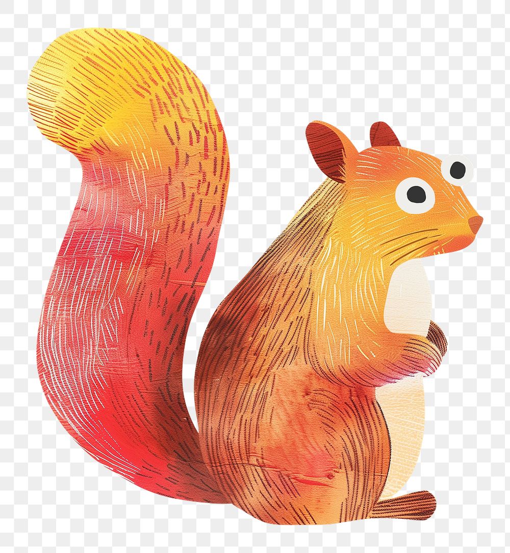 PNG Smith's bush squirrel digital art, transparent background