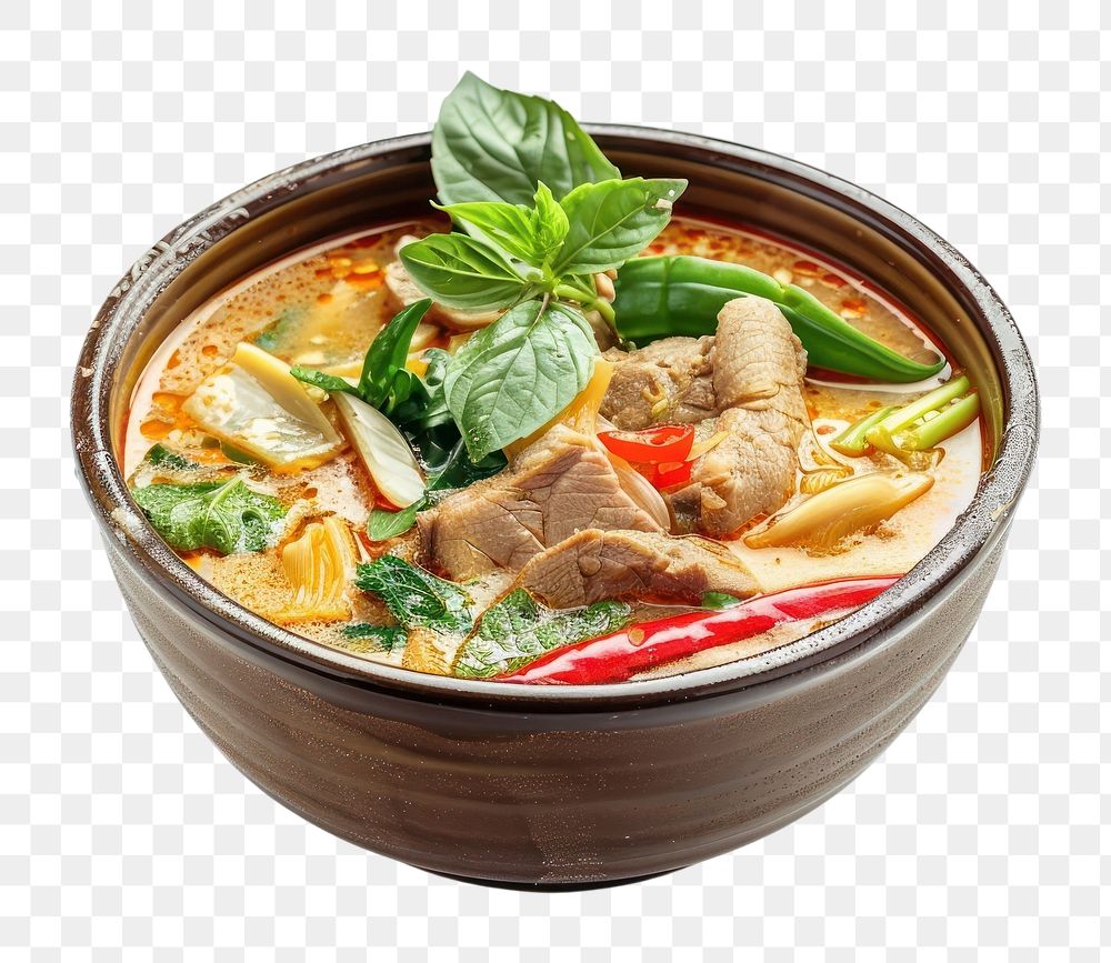 PNG Kaeng Nor Mai food soup plate.