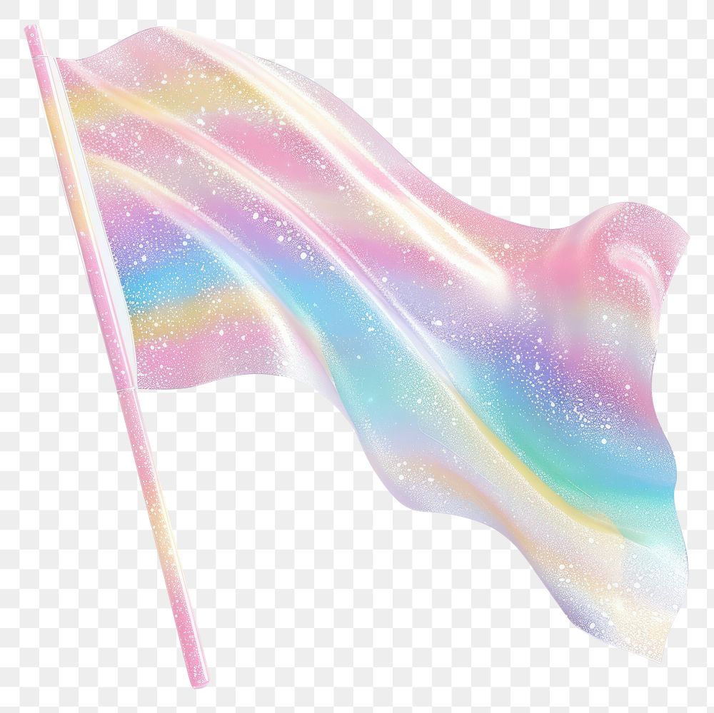 PNG 3d jelly glitter flag art smoke pipe.