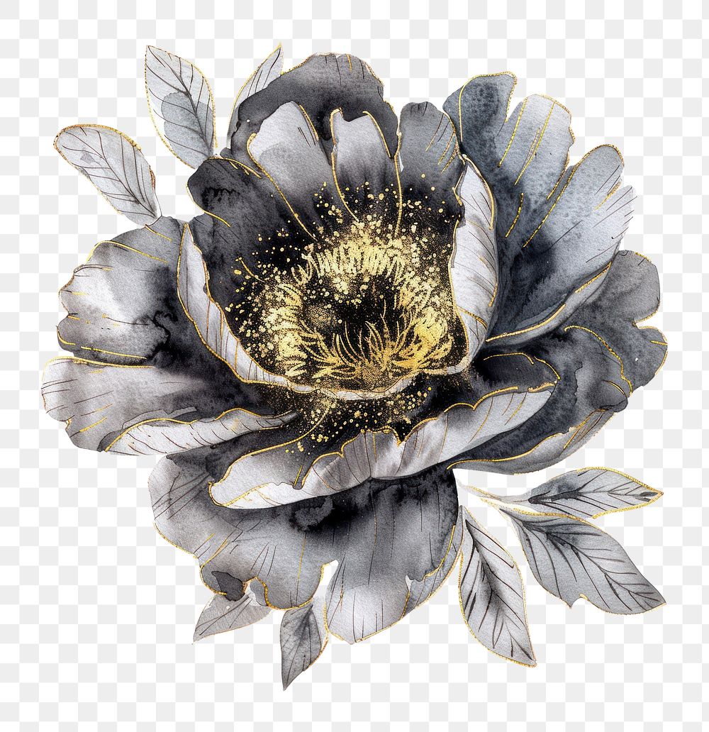 PNG Peony painting accessories accessory