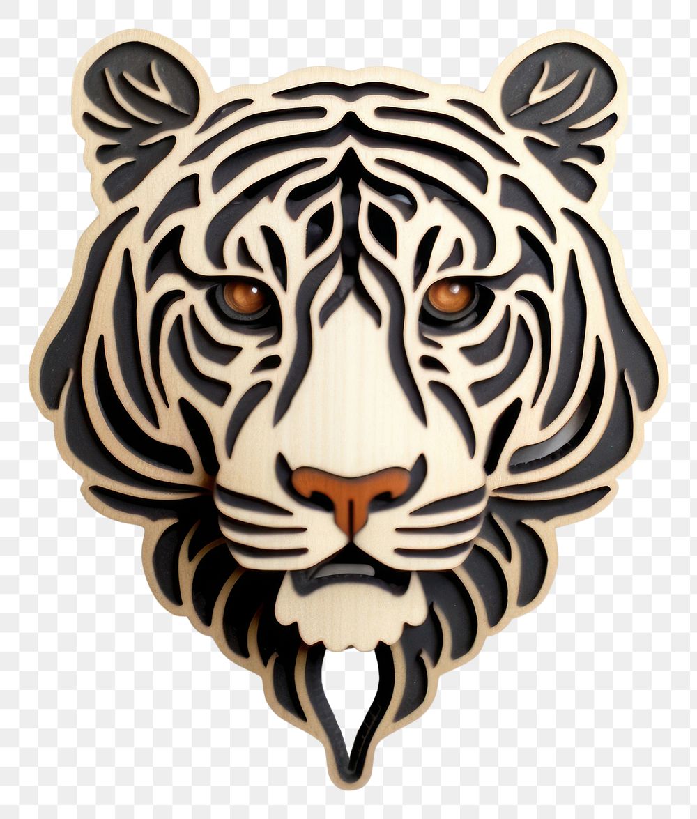 PNG Brooch of tiger accessories accessory wildlife.