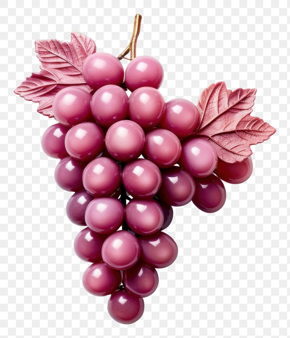 PNG Brooch of grapes produce candle fruit.