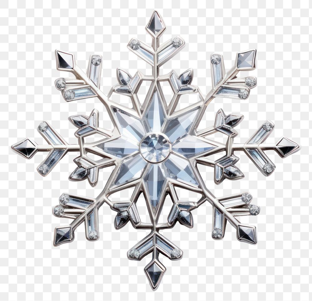 PNG Brooch of snowflake accessories chandelier accessory.
