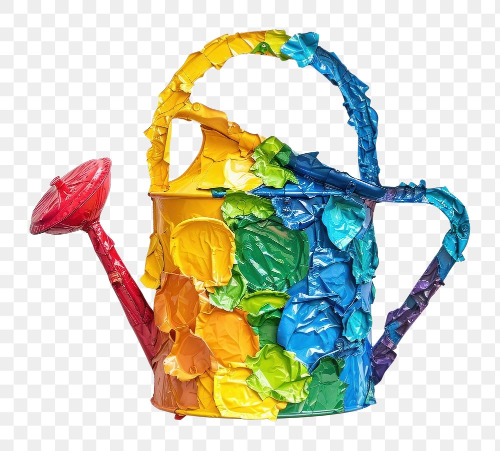 PNG Watering can made from polyethylene diaper tin.