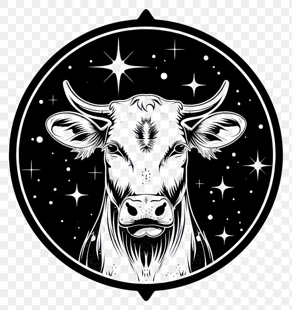 PNG Surreal aesthetic cow logo blackboard livestock kangaroo.