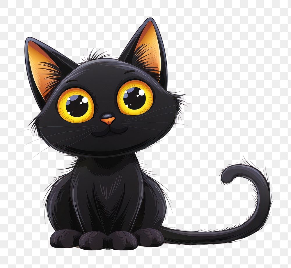 PNG Black cat animal mammal person