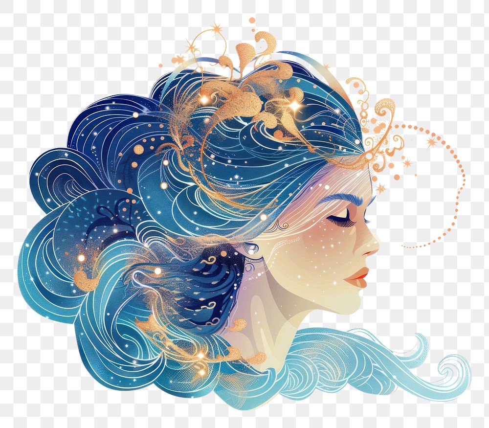 PNG Zodiac sign accessories illustrated | Free PNG - rawpixel