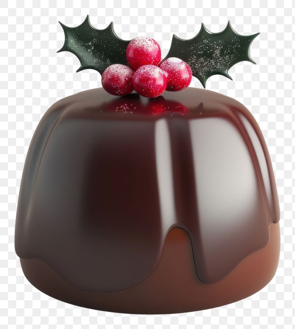 PNG Christmas pudding confectionery chocolate dessert.
