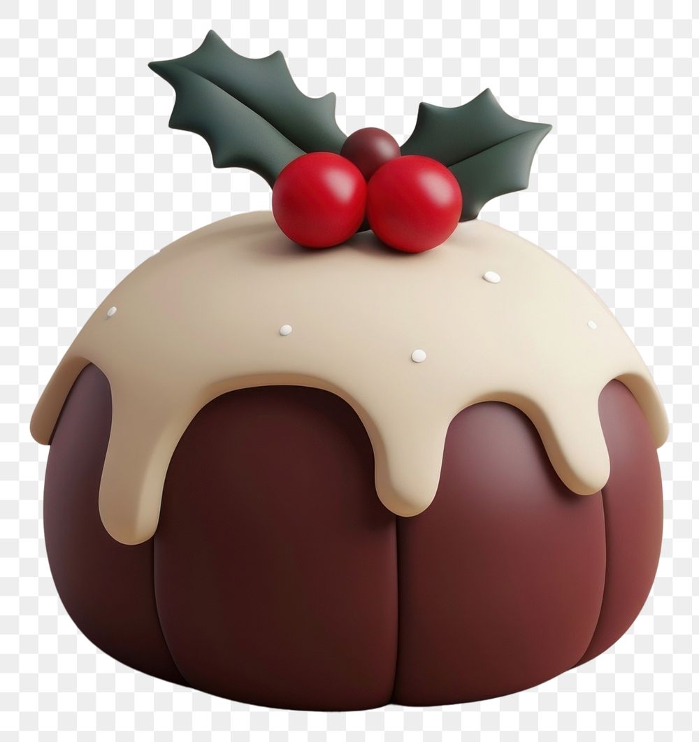PNG Christmas pudding confectionery dessert cupcake.